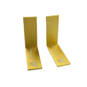 DTA Hayman Alumin 14mm 90 Deg Joiner Gold 2pk by null, a Shower Grates & Drains for sale on Style Sourcebook
