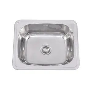 Arial Laundry Insert Trough 610x510 45L Stainless Steel with Overflow by null, a Troughs & Sinks for sale on Style Sourcebook