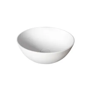 Bowl Round Vessel Basin Stone 390 Matte White by null, a Basins for sale on Style Sourcebook