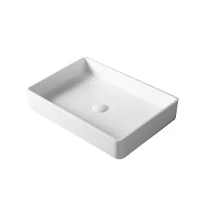 Devon Vessel Basin Stone 600x400 Matte White by null, a Basins for sale on Style Sourcebook