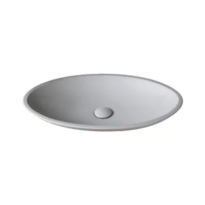 Ina Oval Vessel Basin Stone 625x375 Matte White by null, a Basins for sale on Style Sourcebook