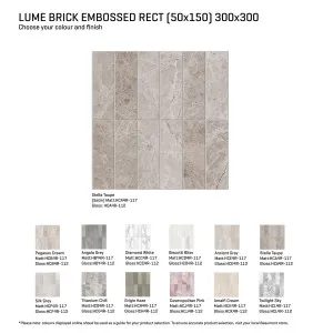 Lume Brick Embossed Tile by null, a Moroccan Look Tiles for sale on Style Sourcebook