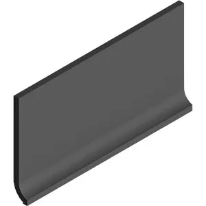 Uni Black Matt Skirt Cove  Tile by null, a Porcelain Tiles for sale on Style Sourcebook