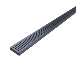 DTA Hayman Grate Alumin Brushed Gun Metal 26x100x3000 by null, a Shower Grates & Drains for sale on Style Sourcebook