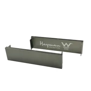 DTA Hayman Alumin 26mm End Caps Brushed Gun Metal 2pk by null, a Shower Grates & Drains for sale on Style Sourcebook