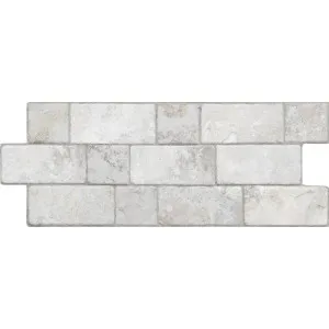 Roma Travertine Modular White Textured Tile by null, a Porcelain Tiles for sale on Style Sourcebook