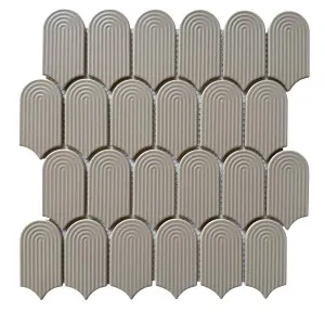 Cascade Trevi Grey Embossed Matt Mosaic Tile by null, a Mosaic Tiles for sale on Style Sourcebook