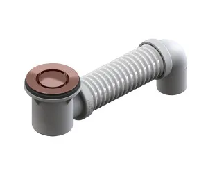 Art P&W Bath Bend Pop Down w/Connector Brushed Rose Gold by null, a Shower Grates & Drains for sale on Style Sourcebook