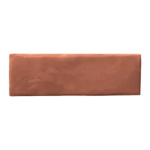 Rebels Terracotta Structured Gloss Tile by null, a Porcelain Tiles for sale on Style Sourcebook