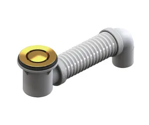 Art P&W Bath Bend Pop Down w/Connector Polished Brass by null, a Shower Grates & Drains for sale on Style Sourcebook