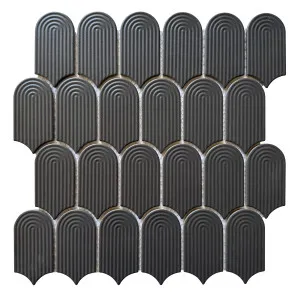 Cascade Trevi Charcoal Embossed Matt Mosaic Tile by null, a Mosaic Tiles for sale on Style Sourcebook