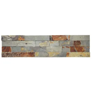 Stone Wall Slate Natural Product Russet Structured Panel (Pkt5) by null, a Marble Look Tiles for sale on Style Sourcebook