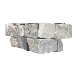 Drystone Limestone Natural Product Silver Structured Corner (Pkt2) by null, a Marble Look Tiles for sale on Style Sourcebook