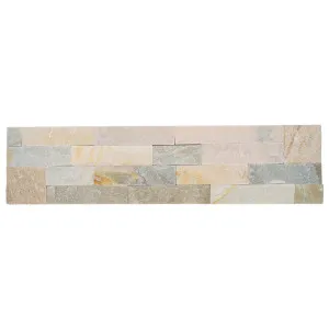 Stone Wall Slate Natural Product Oyster Yellow Structured Panel (Pkt5) by null, a Marble Look Tiles for sale on Style Sourcebook