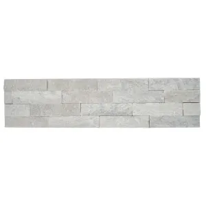 Stone Wall Quartz Natural Product Snow White Structured Panel (Pkt5) by null, a Marble Look Tiles for sale on Style Sourcebook