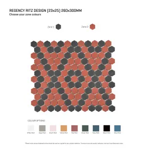 Regency Ritz Multicolour Textured Mosaic Tile by null, a Outdoor Tiles & Pavers for sale on Style Sourcebook