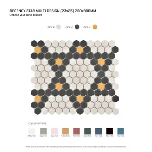 Regency Star Multicolour Textured Mosaic Tile by null, a Outdoor Tiles & Pavers for sale on Style Sourcebook