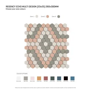 Regency Echo Multicolour Textured Mosaic Tile by null, a Outdoor Tiles & Pavers for sale on Style Sourcebook