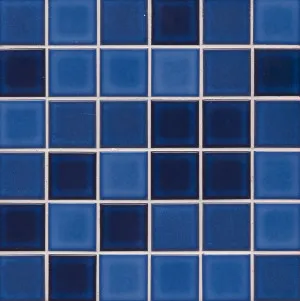 Swimmer Blended Blue Gloss Mosaic Tile by null, a Mosaic Tiles for sale on Style Sourcebook