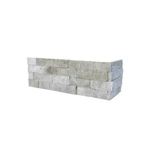 Stone Wall Quartz Natural Product White Structured Corner (Pkt5) by null, a Marble Look Tiles for sale on Style Sourcebook