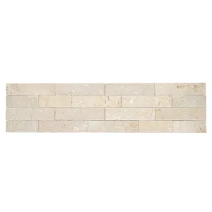 Stone Wall Travertine Natural Product Beige Structured Panel (Pkt5) by null, a Marble Look Tiles for sale on Style Sourcebook