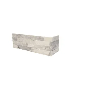 Stone Wall Quartz Natural Product Silver Ice Structured Corner (Pkt5) by null, a Marble Look Tiles for sale on Style Sourcebook