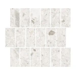 Lakeside Ceppo Brick Shell Microtec Textured Tumbled Edge Mosaic Tile by null, a Outdoor Tiles & Pavers for sale on Style Sourcebook