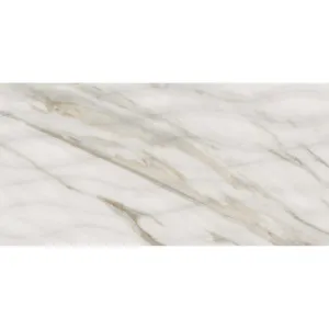 Bora Carrara Gold Motion Embossed Gloss Tile by null, a Marble Look Tiles for sale on Style Sourcebook