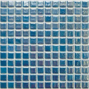 Balmoral Teal Blue Glass Natural Product Pearl Gloss Mosaic by null, a Mosaic Tiles for sale on Style Sourcebook