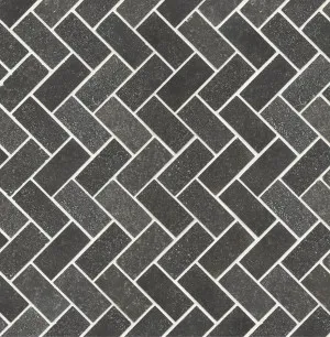 Oslo Grey Basalt Natural Product Herringbone Polished Mosaic by null, a Mosaic Tiles for sale on Style Sourcebook