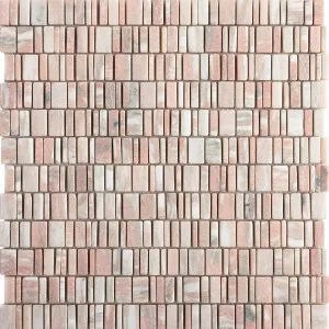 Mayan Norwegian Rose Marble Natural Product Tumbled Mosaic by null, a Mosaic Tiles for sale on Style Sourcebook