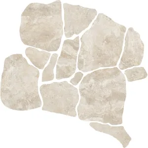 Pompeii Travertine CrazyPave Crema Microtec Textured Tiles by null, a Porcelain Tiles for sale on Style Sourcebook