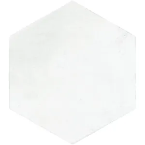 Denia Hexagon Pearl Structured Textured Tile by null, a Porcelain Tiles for sale on Style Sourcebook