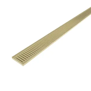 DTA Hayman Grate Alumin Brushed Gold Light 14x100x3000 by null, a Shower Grates & Drains for sale on Style Sourcebook