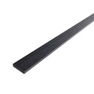 DTA Hayman Tile Insert Alumin Brushed Black 21x100x3000 by null, a Shower Grates & Drains for sale on Style Sourcebook