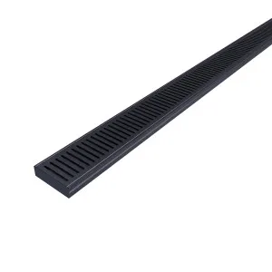 DTA Hayman Grate Alumin Brushed Black 26x100x3000 by null, a Shower Grates & Drains for sale on Style Sourcebook