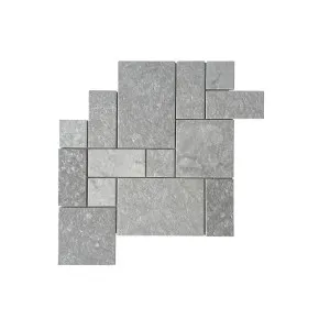 Mineral Grey Travertine Natural Product French Pattern Honed Unfilled Mosaic by null, a Mosaic Tiles for sale on Style Sourcebook
