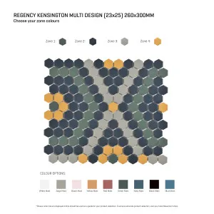Regency Kensington Multicolour Textured Mosaic Tile by null, a Outdoor Tiles & Pavers for sale on Style Sourcebook