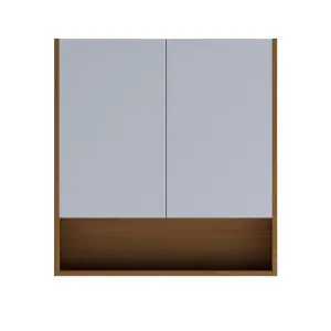 Hart Shaving Cabinet 750 Dbl Door Timber Veneer Frame & Shelf by null, a Shaving Cabinets for sale on Style Sourcebook