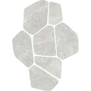 Tundra CrazyPave Light Grey HiLite Microtec Textured (Box 0.65m2) Tile by null, a Porcelain Tiles for sale on Style Sourcebook