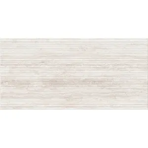 Palazzo Travertine Lineal Bone Embossed Matt Tile by null, a Porcelain Tiles for sale on Style Sourcebook