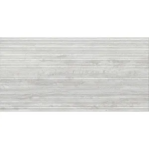 Palazzo Travertine Lineal Silver Embossed Matt Tile by null, a Porcelain Tiles for sale on Style Sourcebook