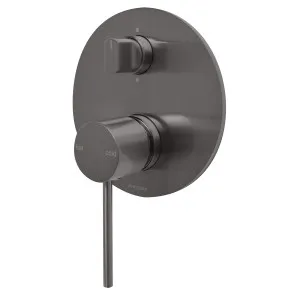 Vivid Slimline SwitchMix Shower/Bath Diverter Mixer Trim Kit Brushed Carbon by null, a Laundry Taps for sale on Style Sourcebook