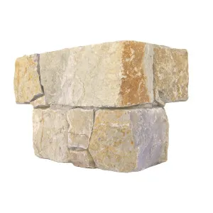 Drystone Limestone Natural Product Gold Structured Corner (Pkt2) by null, a Marble Look Tiles for sale on Style Sourcebook
