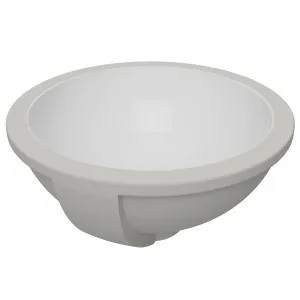 Mini Round Undermount Basin 260x255 Gloss White by null, a Basins for sale on Style Sourcebook