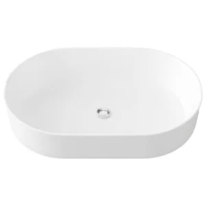 Myrtle Vessel Basin 550x360 Matte White by null, a Basins for sale on Style Sourcebook