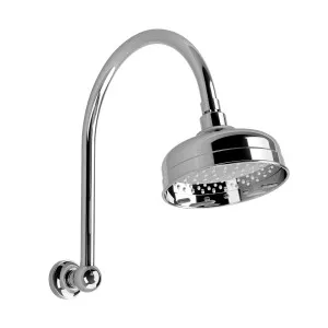 Cromford High-Rise Shower Arm & Rose Chrome by null, a Shower Heads & Mixers for sale on Style Sourcebook