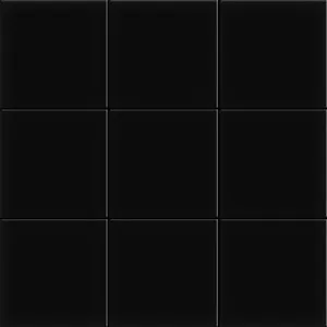 Ral Square Black Gloss Mosaic Tile by null, a Mosaic Tiles for sale on Style Sourcebook