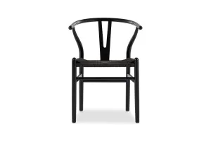 Wishbone Ark Dining Chair - Beech Wood, Black, by Lounge Lovers by Lounge Lovers, a Dining Chairs for sale on Style Sourcebook