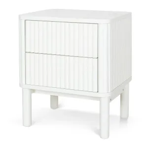 Melita Bedside Table - Warm White by Interior Secrets - AfterPay Available by Interior Secrets, a Bedside Tables for sale on Style Sourcebook